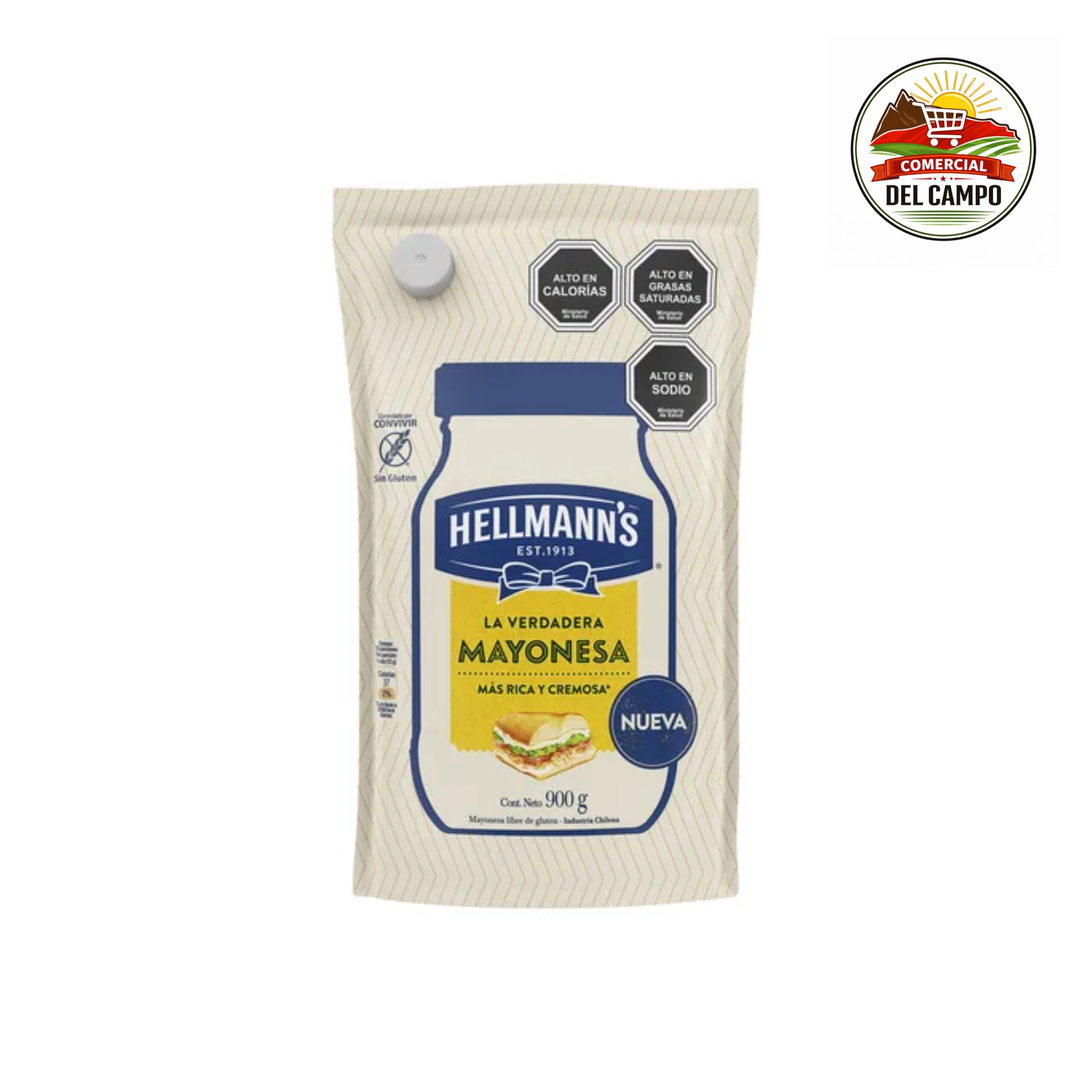 Mayonesa Hellmans 900gr - 12 unidades