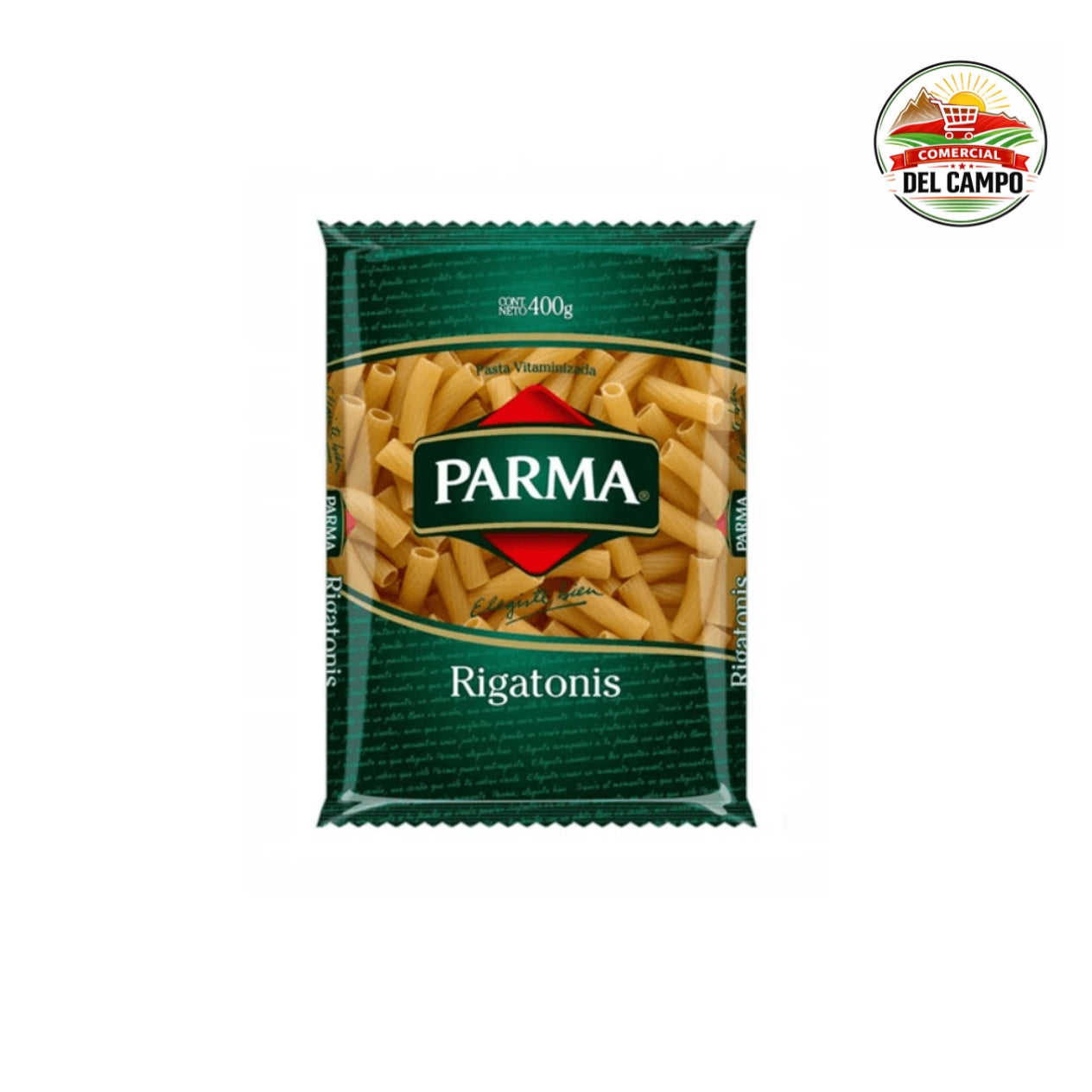 Fideos Rigatoni Parma 400gr - 30 unidades