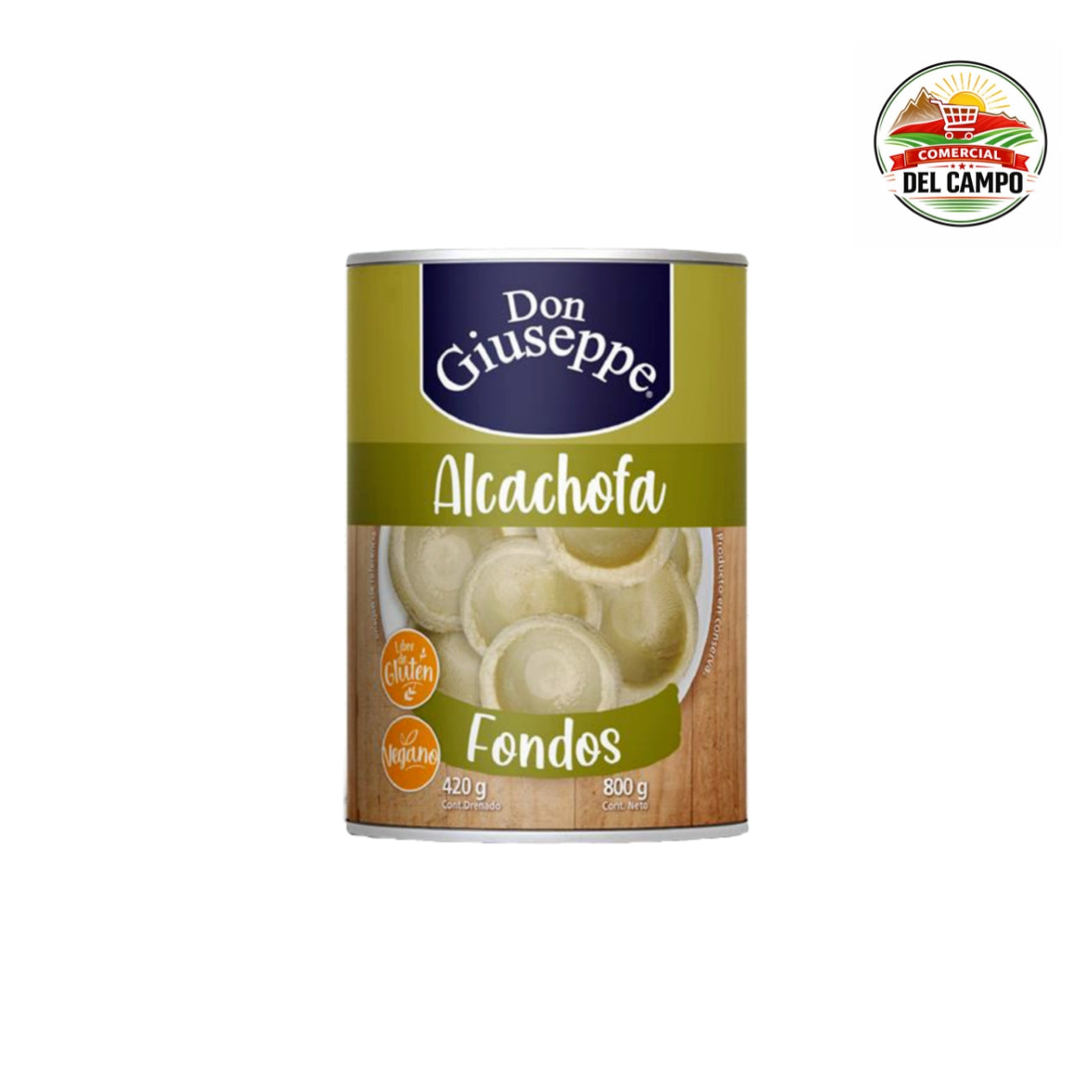 Fondos alcachofa Don Giuseppe 800gr - 12 unidades