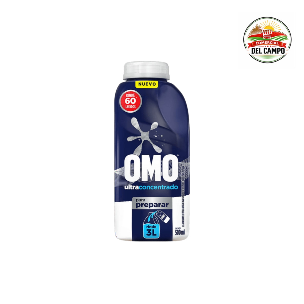 Omo detergente líquido para diluir 500ml - 12 unidades