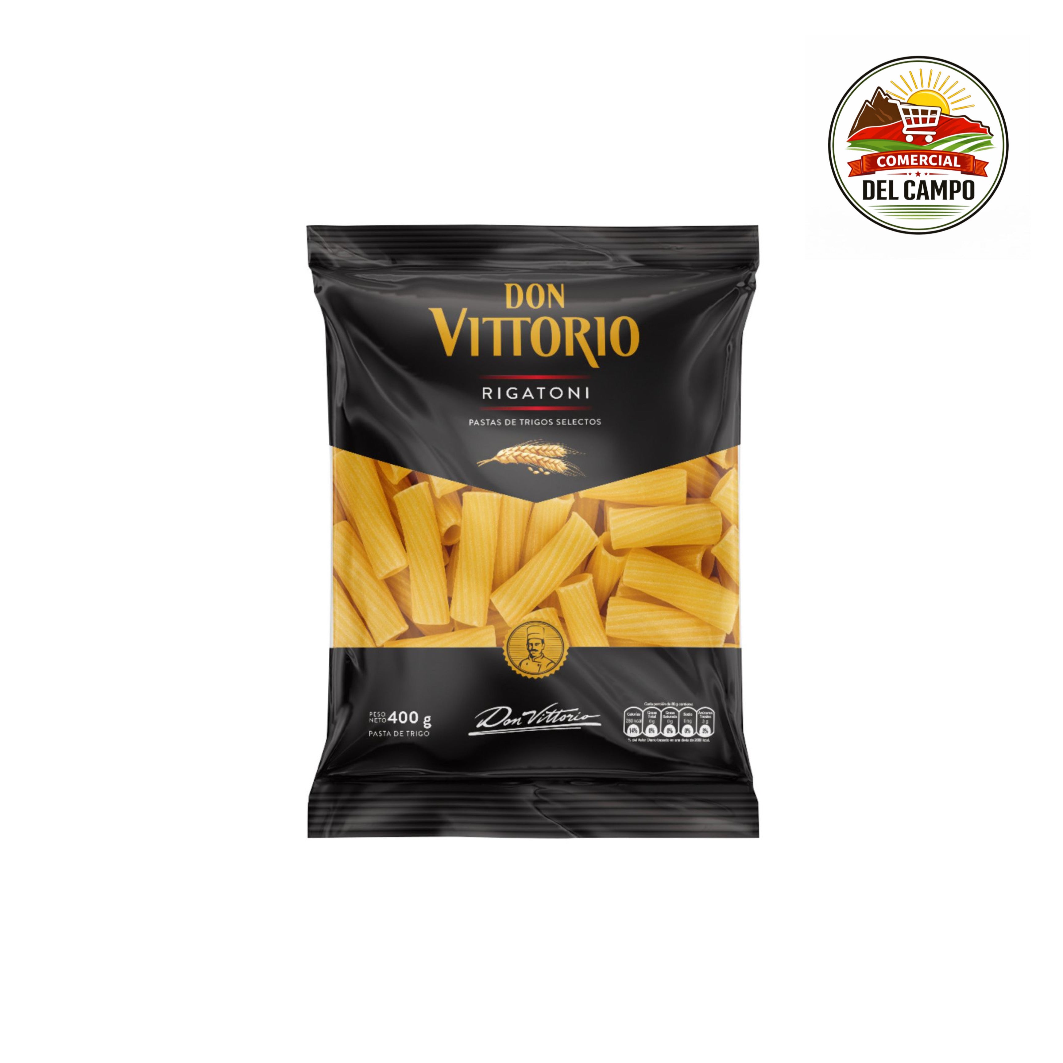Fideos Rigatoni Don Vittorio 400gr - 12 unidades